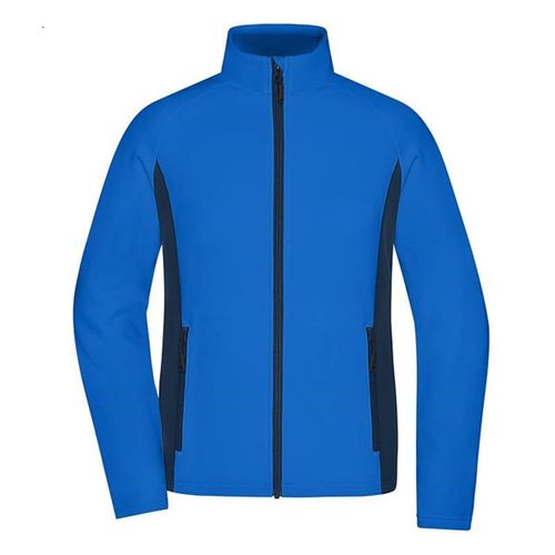 Veste Polaire De Travail Stretch - Femme - Jn1859 - Bleu Roi Et Bleu Marine