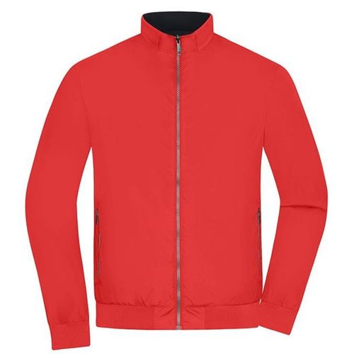 Veste Légère Réversible - Homme - Jn1336 - Rouge Et Noir