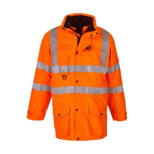 Parka De Sécurité Multifonctions 7 En 1 Hvp711 Orange Fluo