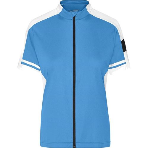 Maillot Cycliste Zippé Femme Jn453 - Bleu Cobalt