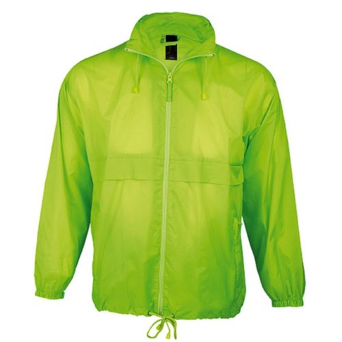 Veste Coupe-Vent Imperméable - Unisexe - 32000 - Vert Citron Fluo