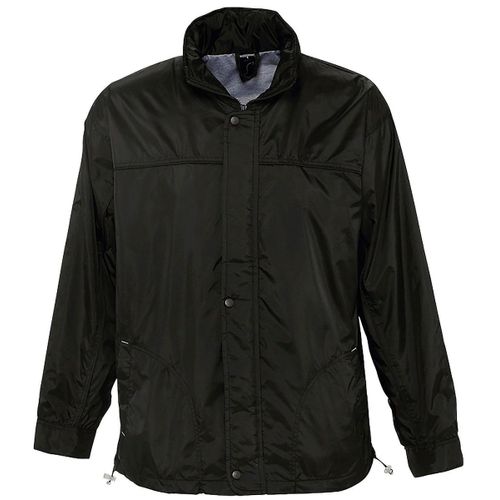 Veste Coupe-Vent Imperméable Doublé Jersey - 46000 - Noir - Mixte Homme Femme
