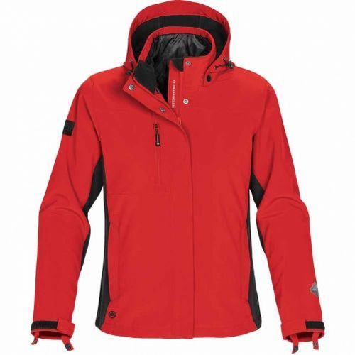 Veste Technique Hiver Ski - Ssj-1w - Rouge - Femme - Atmosphere 3 En 1