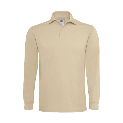 Polo Lourd Homme Manches Longues - Pu423 - Beige Sable