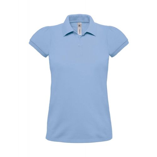 Polo Lourd Manches Courtes - Femme - Pw460 - Bleu Ciel