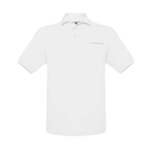 Polo Manches Courtes Poche Poitrine - Homme - Pu415 - Blanc