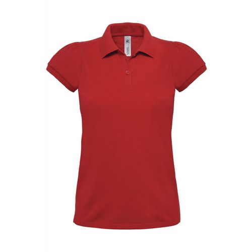 Polo Lourd Manches Courtes - Femme - Pw460 - Rouge