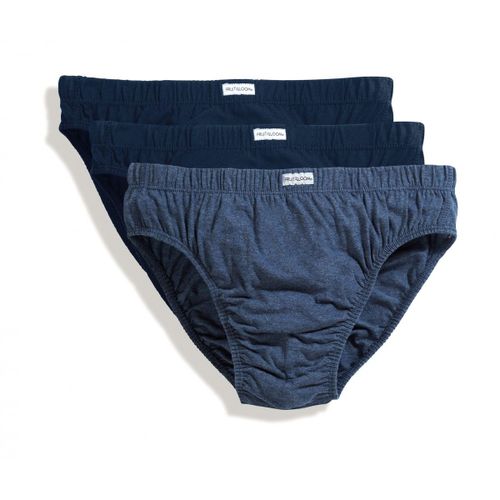 Lot 3 Slips Homme - Coton - Bleu - Trio Pack 67-012-6