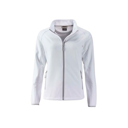 Veste Softshell Coupe-Vent Déperlante Femme Jn1129 - Blanc