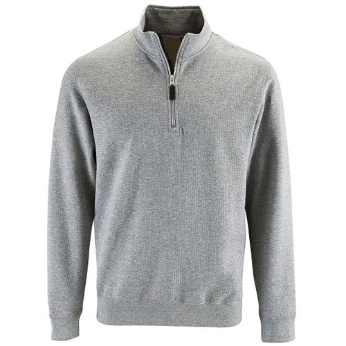 Sweat-Shirt Col Camionneur - 02088 - Gris Chiné