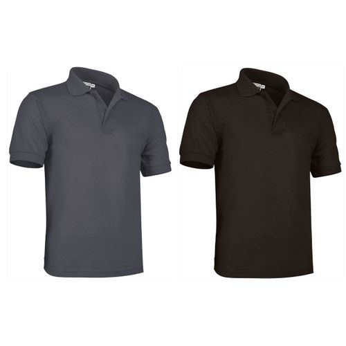 Lot 2 Polos Manches Courtes - Homme - Patrol - Noir Et Gris