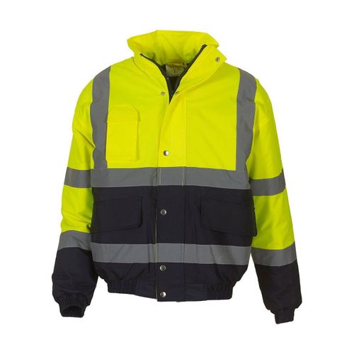 Blouson De Sécurité 2 Tons Haute Visibilité Hvp218 Jaune Fluo Et Marine