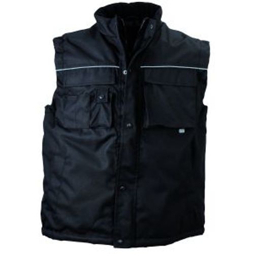 Gilet De Travail Rembourré Coupe-Vent Anti-Tâches - Jn813 - Noir