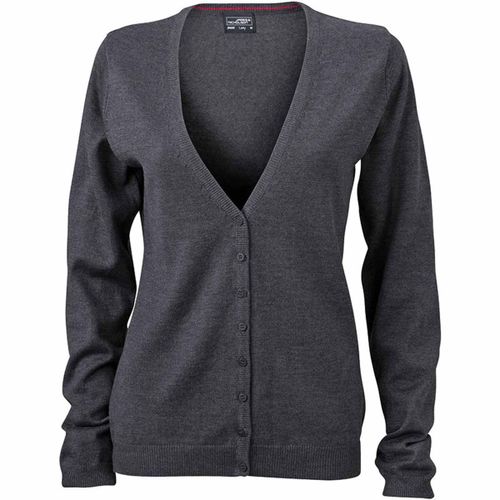 Gilet Boutonné Cardigan - Femme - Jn660 - Gris Anthracite
