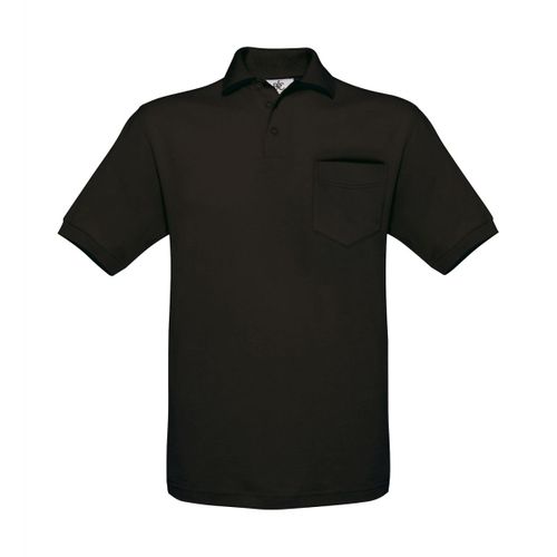 Polo Manches Courtes Poche Poitrine - Homme - Pu415 - Noir