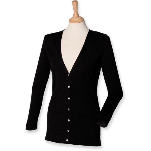 Gilet Boutonné Cardigan - Femme - H723 - Noir