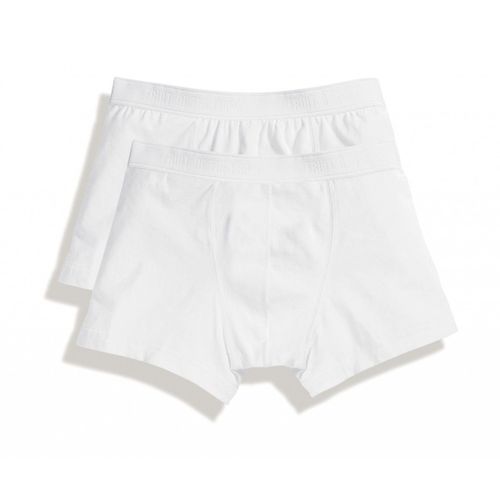 Lot 2 Shorty Homme - Coton - Blanc - Duo Pack 67-020-7
