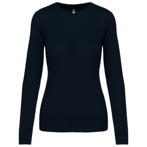 Pull Col Rond Femme - K968 - Bleu Marine