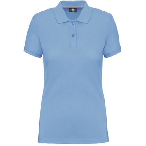 Polo Manches Courtes - Femme - Wk275 - Bleu Ciel