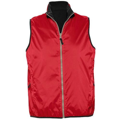 Gilet Sans Manches Réversible Imperméable Doublé 44001 - Rouge - Unisexe