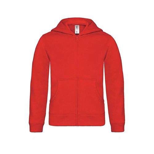 Gilet Sweat Enfant Zippé À Capuche - Wk682 - Rouge