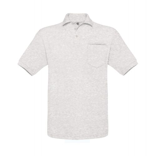 Polo Manches Courtes Poche Poitrine - Homme - Pu415 - Gris Ash