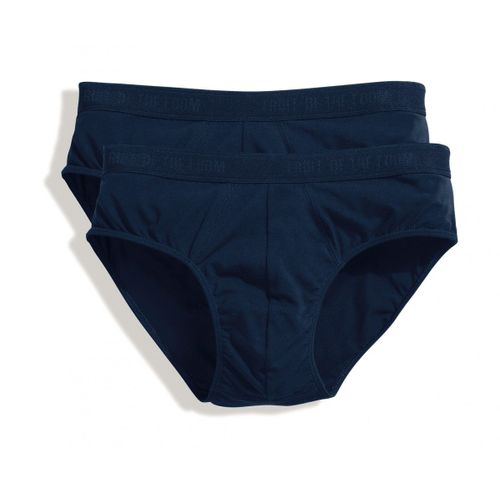 Lot 2 Slips Homme - Coton - Bleu Marine - Duo Pack 67-018-7