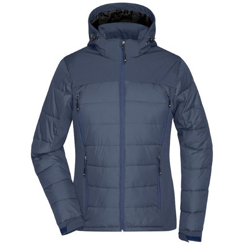 Veste Matelassée Femme - Anorak Ski Neige - Jn1049 - Bleu Marine