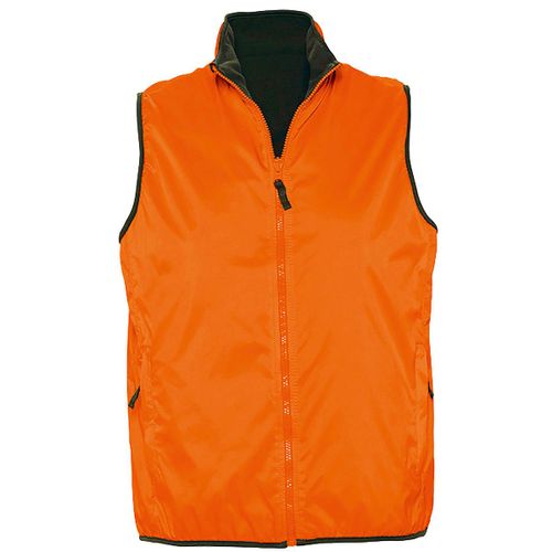 Gilet Sans Manches Réversible Imperméable Doublé 44001 - Orange - Unisexe