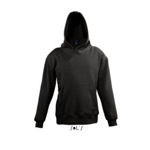 Sweat-Shirt Enfant Capuche Poche Kangourou - Noir - 13255