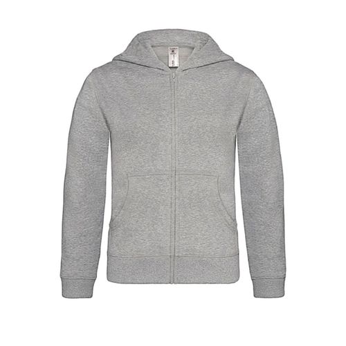 Gilet Sweat Enfant Zippé À Capuche - Wk682 - Gris