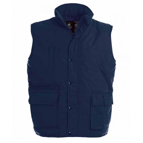Doudoune Anorak Homme Sans Manches - Bodywarmer Ju880 - Bleu Marine