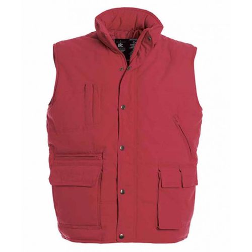 Doudoune Anorak Homme Sans Manches - Bodywarmer Ju880 - Rouge
