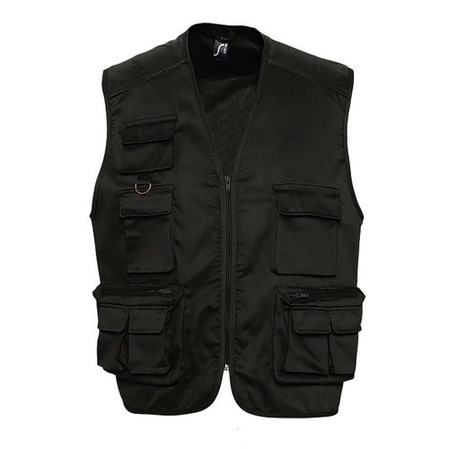 Gilet Reporter Multipoches Sans Manches - 43630 - Noir