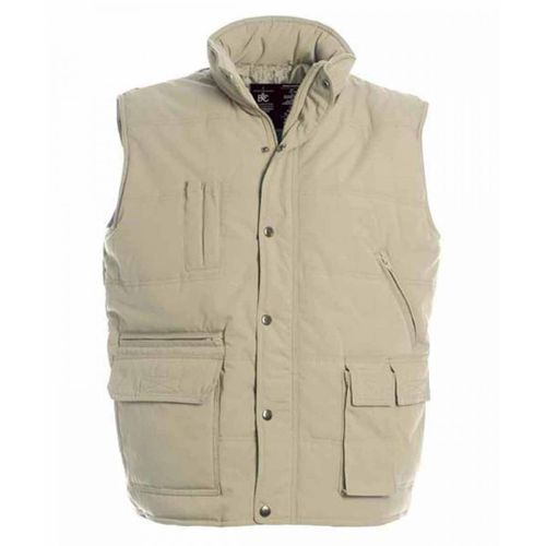 Doudoune Anorak Homme Sans Manches - Bodywarmer Ju880 - Beige