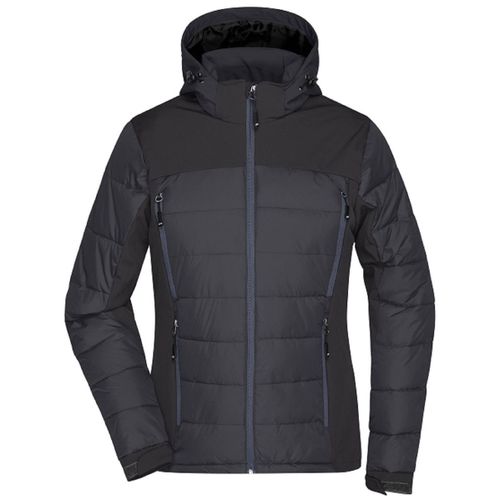 Veste Matelassée Femme - Anorak Ski Neige - Jn1049 - Noir