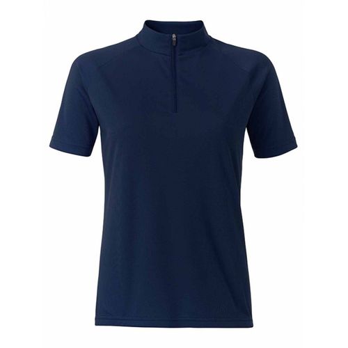Maillot Cycliste Zippé - Femme - Jn511 - Bleu Marine