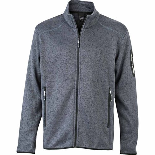 Veste Zippée Polaire - Homme - Jn762 - Gris Foncé