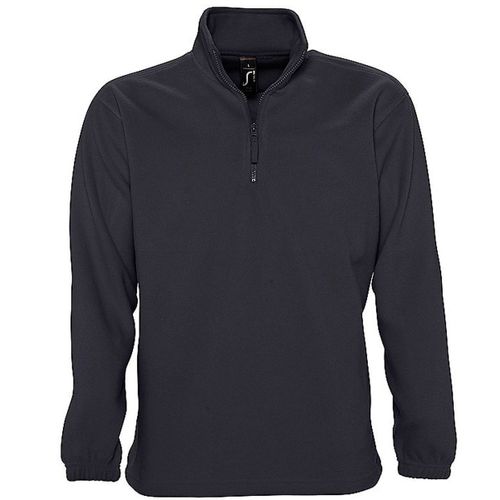 Sweat Shirt Polaire Col Zippé - 56000 - Gris Anthracite