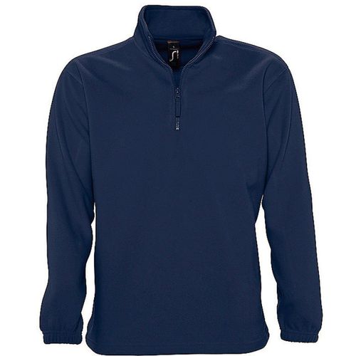 Sweat Shirt Polaire Col Zippé - 56000 - Bleu Marine