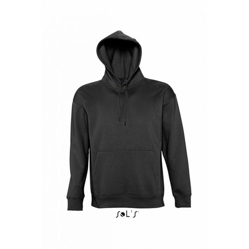 Sweat Shirt Capuche Poche Kangourou Unisexe - 13251 - Noir