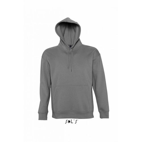 Sweat Shirt Capuche Poche Kangourou Unisexe - 13251 - Gris Foncé