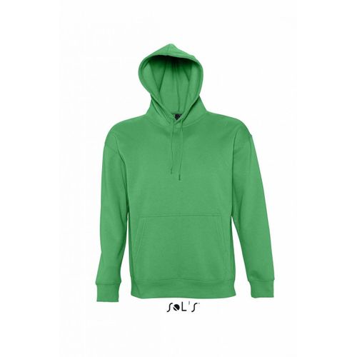 Sweat Shirt Capuche Poche Kangourou Unisexe - 13251 - Vert Prairie