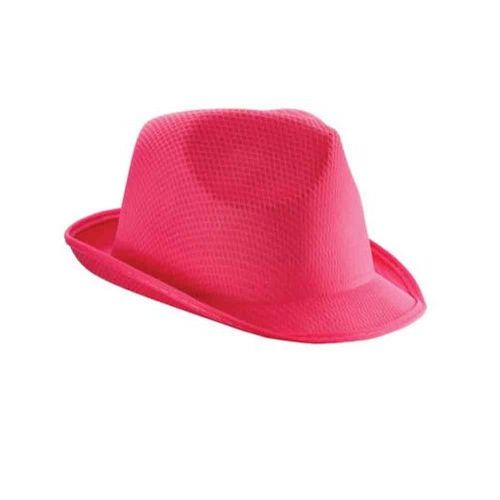 Chapeau Léger - Coloris Rose Vif Fluo - Adulte - C2078 - Taille Unique - Idéal Pour Soirées Disco Bals Costumés
