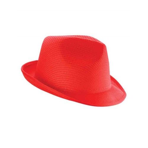 Chapeau Léger - Coloris Rouge Vif - Adulte - C2078 - Taille Unique - Idéal Pour Soirées Disco Bals Costumés