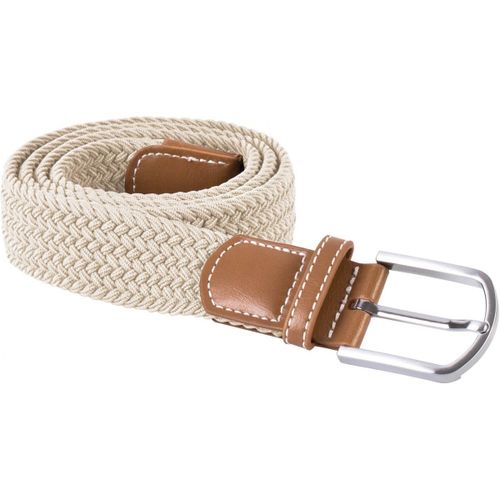 Ceinture Tressée Élastiquée - Kp805 - Beige Écru