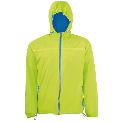 Veste Coupe-Vent Imperméable Doublé 01171 - Vert Lime- Unisexe