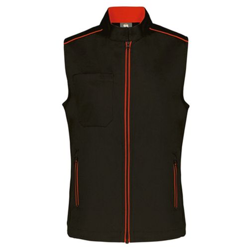 Gilet Sans Manches Daytoday - Femme - Wk6149 - Noir Et Rouge