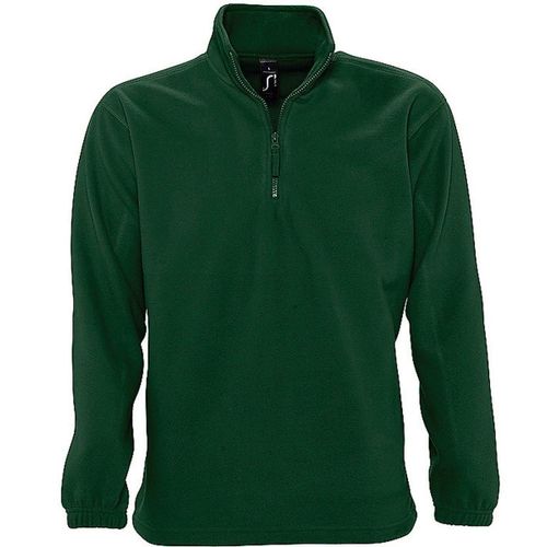 Sweat Shirt Polaire Col Zippé - 56000 - Vert Sapin