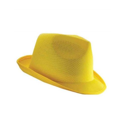 Chapeau Léger - Coloris Jaune Vif - Adulte - C2078 - Taille Unique - Idéal Pour Soirées Disco Bals Costumés